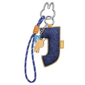 Pop Mart MONSTERS LABUBU Pin for Love Keychain Pendant, LETTER J Bag Charm, NEW